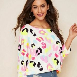 NWOT Leopard print top